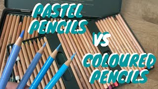 Pastel Pencils VS Coloured Pencils  What is the Difference [upl. by Llesram]