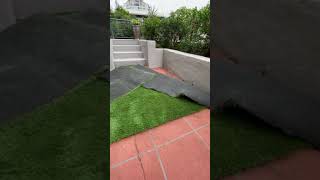 How To Lay Artificial Grass On Concrete Is The Cutting in Easy [upl. by Jelle282]