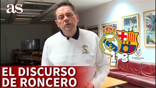 FINAL SUPERCOPA  REAL MADRID  BARCELONA  El discurso más CRÍTICO de RONCERO tras la derota AS [upl. by Wynne]