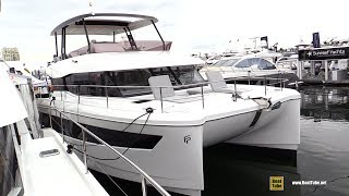 2019 Fountaine Pajot MY 44 Power Catamaran  Walkaround  2018 Fort Lauderdale Boat Show [upl. by Dannie239]