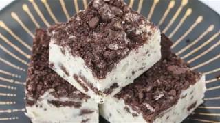 4 Ingredient Microwave Cookies amp Cream Fudge [upl. by Ahtiuqal]