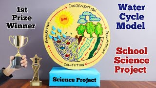 Water Cycle Model  Water Cycle Working Project  School Science Project  Best project for science [upl. by Strephonn]