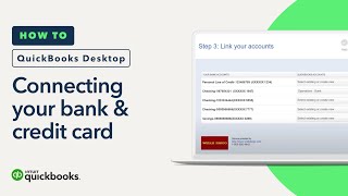 How to connect your bank and credit cards to QuickBooks Desktop [upl. by Analad]