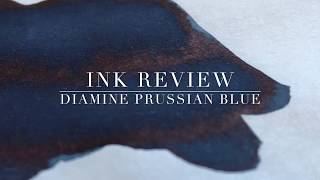 Ink Review Diamine  Prussian Blue [upl. by Ynej]