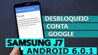 como remover conta Google do J7 j700M  J5  j500M Android 60 61  7 [upl. by Fransisco417]