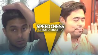 Brilliant Defence  Nihal Sarin vs Hikaru Nakamura  Speed Chess 2022 [upl. by Elsworth]