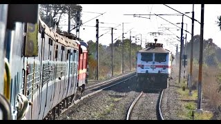 DURGAKOLA High Speed Run  Crossings Overtakes Skips and More Indian Railways [upl. by Ybur49]