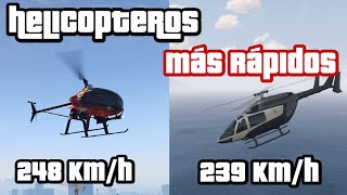 TOP 10 helicópteros MÁS RÁPIDOS del GTA Online [upl. by Beesley4]