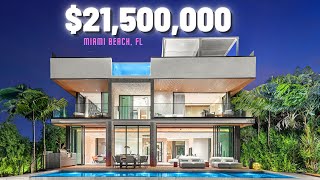 Miami Beach Mansion with a JawDropping Rooftop [upl. by Suolekcin]