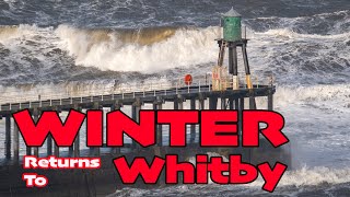 Winter Returns To Whitby  Storm In April 2023 [upl. by Awra]