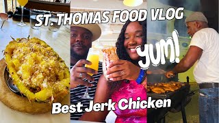 WHAT WE EAT IN A DAY ON VACATION l ST THOMAS USVI [upl. by Beach]