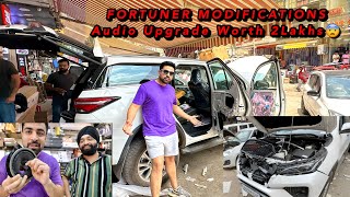 Fortuner Mai Modifications for Ladakh Trip 😍 2 Lakh Rupees Audio Upgrade for Fortuner 🔥 [upl. by Notsgnik]