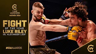 Greatest Fight in CW History  Luke Riley vs Alexander Lööf  Cage Warriors Fight of the Year 2023 [upl. by Xel]