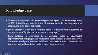 Logical Agent  Knowledge Based Agent Artificial Intelligence [upl. by Demahum]