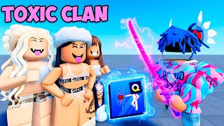 I Used INFINITY To DESTROY TOXIC CLAN Roblox Blade Ball [upl. by Gladys]