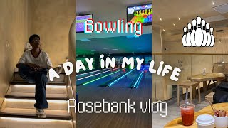 Spend The Day With Me Rosebank Vlog bowling and Boba🎳 [upl. by Arahsak]