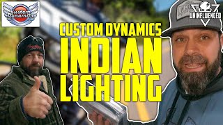 Custom Dynamics Indian Challenger Bag lights amp Headlights  Uninfluenced Reviews [upl. by Noffets]