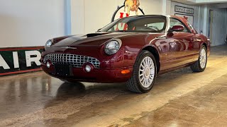 2004 Ford Thunderbird Deluxe 2 Top Convertible All Original with only 40k miles [upl. by Fleurette]