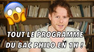 TOUT le programme du BAC PHILO en 1H [upl. by Cresa483]