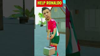 Help Ronaldo to Win 🙏  Thor Hammer Challenge 🔥 shorts ronaldo trending [upl. by Nibram112]