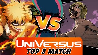 Katsuki Bakugo IV Death VS Smiling Titan Life  UniVersus Gameplay [upl. by Rednijar]