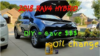 Oil Change on 2018 RAV4 HYBRID [upl. by Ateikan]