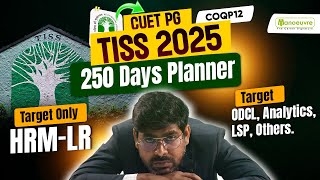 CUET PG 2025 Preparation for HRM LR  ODCL  Analytics  250 Days Planner [upl. by Gisella]