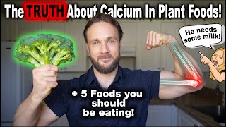 Top 5 Calcium Rich Plant Foods 🌱💪 [upl. by Anileve237]