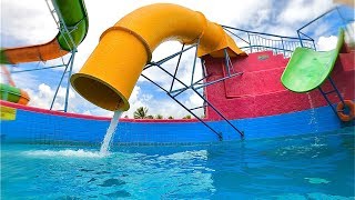 Drop Water Slide at Veneza Water Park [upl. by Safoelc]