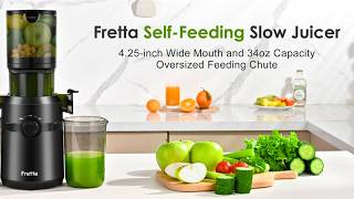 Fretta Slow Masticating Juicer Machines  Best Cold Press Juicer 2024  fruits and Vegetables Juicer [upl. by Chip]