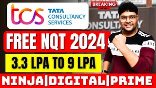 FREE TCS NQT 2024  TCS MEGA HIRING 2024  NINJADIGITALamp PRIME  TCS Recruitment VtheTechee [upl. by Marks71]