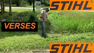 Stihl Fs 91r Vs Stihl Fs 94r [upl. by Ellehcem]