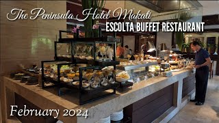 ESCOLTA BUFFET RESTAURANT  The Peninsula Hotel Makati February 2024 [upl. by Lihka]