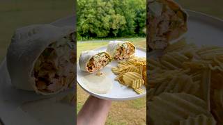 Buffalo chicken wraps Perfect for college students or a lazy girl dinner dinner lunch college [upl. by Atiluap]