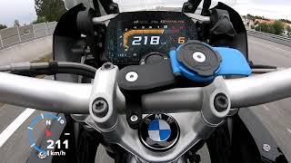 Bmw R1200gs 2018 0Top speed MotoTopSpeed [upl. by Nnahs381]