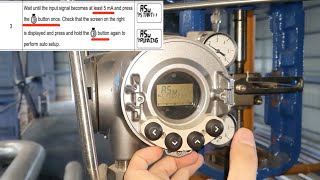 Azbil Positioner AVP 700 Series Calibration Explanation [upl. by Macfarlane884]