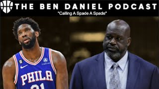 Joel Embiid GETS ABSOLUTELY DESTROYED By Shaquille ONeal For NOT HAVING A CHAMPIONSHIP MINDSET [upl. by Ydaj]