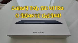 Galaxy Tab S10 Ultra O novo tablet gigante da Samsung acabou de chegar para teste [upl. by Quar]