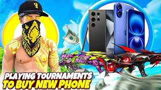 Playing Free Fire Tournaments On Best App To Buy New Phone🥳2024 Best Tournament App  Prabhat Gamer [upl. by Annayat]