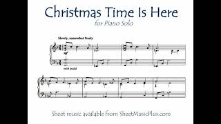 Christmas Time Is Here piano solo [upl. by Philcox]