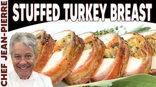 The Best Stuffed Turkey Breast Thanksgiving Recipe  Chef JeanPierre [upl. by Meave]