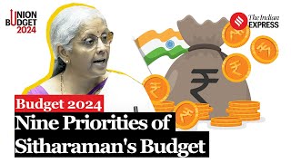 Budget Session 2024 FM Nirmala Sitharaman Unveils Budget 2024 Highlights Nine Priorities [upl. by Ahsille]