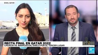 Informe desde Doha así llegan Marruecos y Croacia a jugarse el tercer puesto de Qatar 2022 [upl. by Hazeefah927]