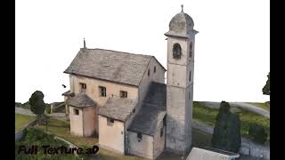 modello fotogrammetria 3d Metashape Drone Dji air 2 Chiesa Sant Andrea [upl. by Raeann]