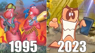 Evolution of Worms Games 19952023 [upl. by Anirehtak]