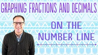 Graphing Fractions and Decimals on the Number Line [upl. by Nilek]