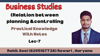 Relationship Between Controlling and Planning  Class 12 Business Studies  Commerce Express [upl. by Angid]