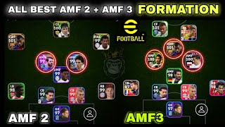 All Best 2 Amf  3 AMF Formations In Efootball 24  Best 2 AMF Formation  Efootball 2024 Mobile 😍 [upl. by Asiilanna670]