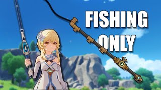 Can you play genshin impact using only fishing weapons [upl. by Mikal714]