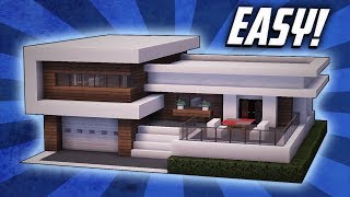 Minecraft How To Build A Large Modern House Tutorial 22 [upl. by Mairim]